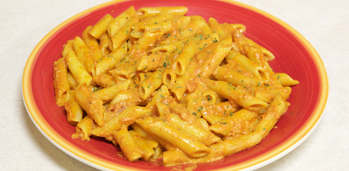 a photo of pasta on a plate